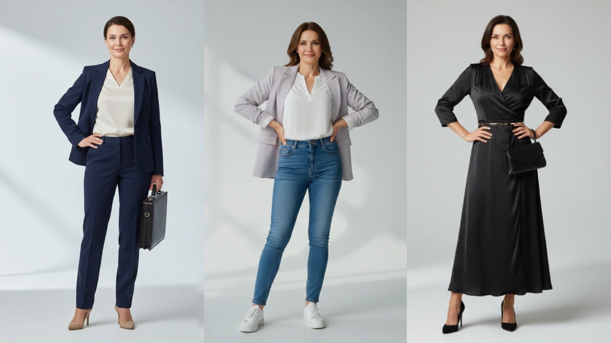 morphologie en X style de vêtements.