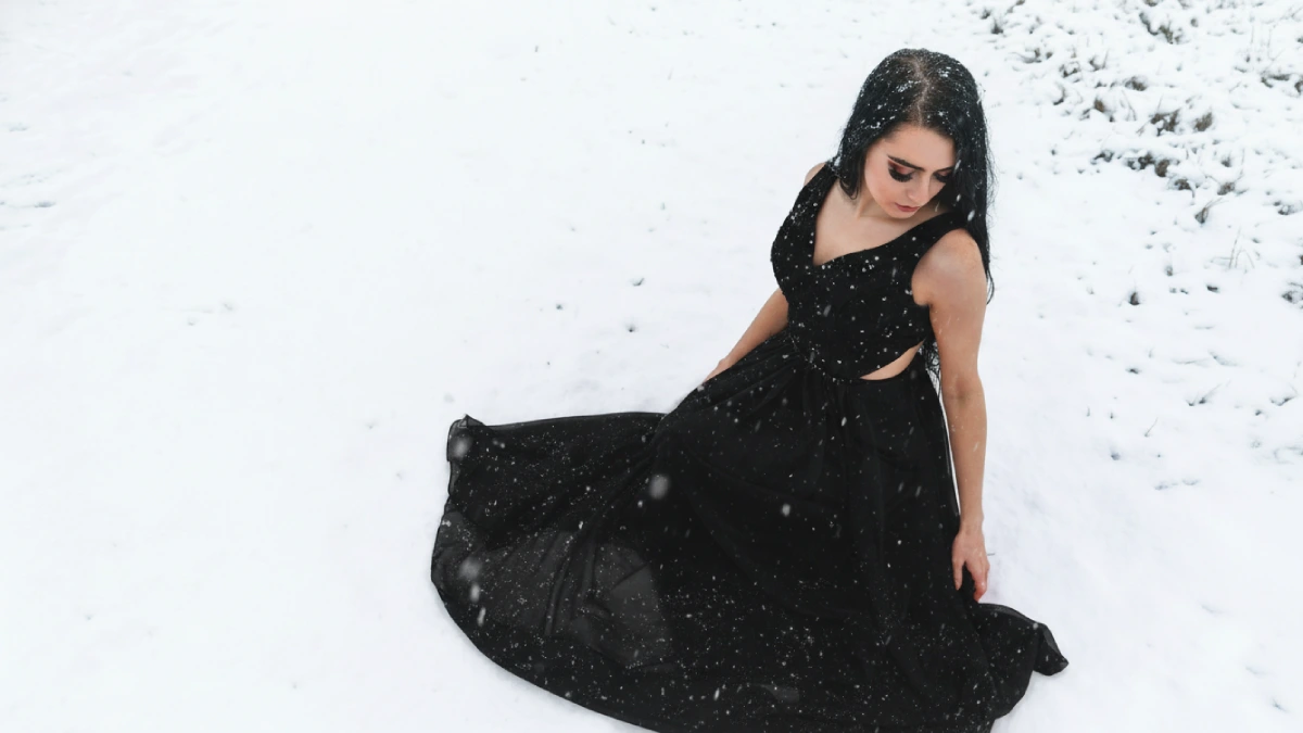 comment porter une robe noire en hiver