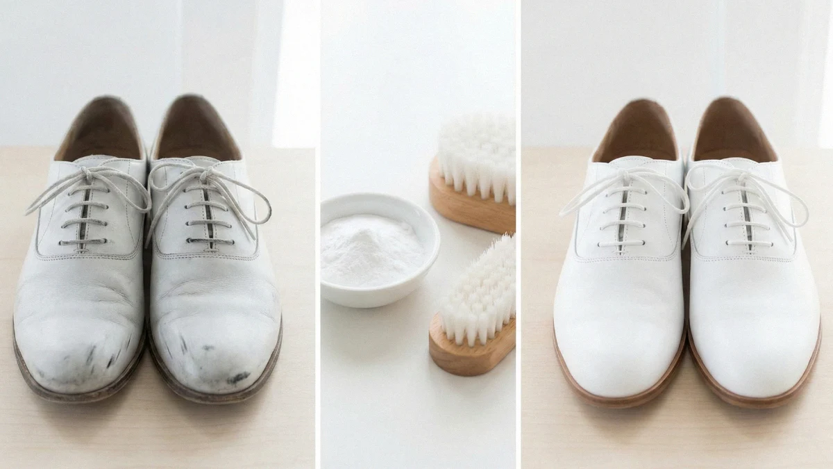Comment nettoyer des chaussures blanches en cuir avec du bicarbonate ?