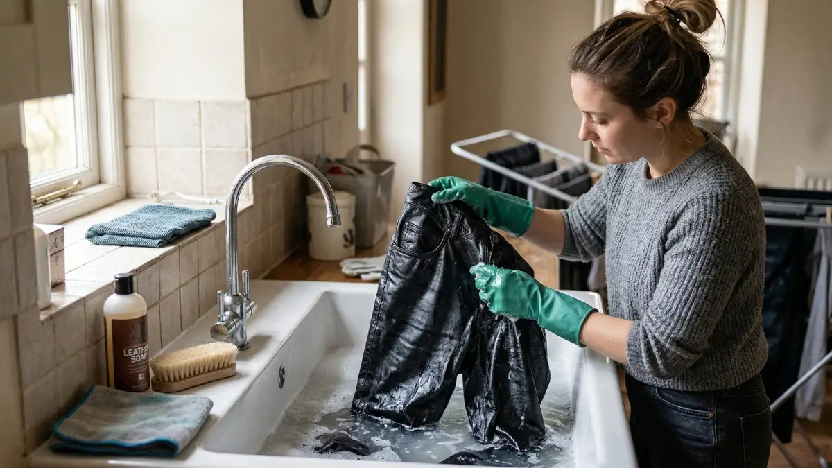 comment laver un pantalon en cuir