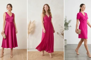 comment porter une robe fushia pour un mariage