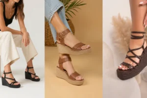 sandales compensées femme