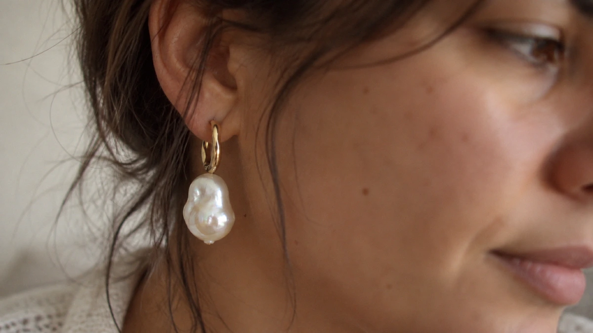 boucles oreilles perles baroques