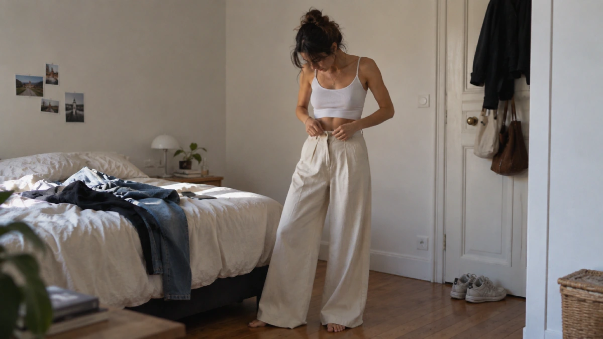 pantalon palazzo femme petite taille