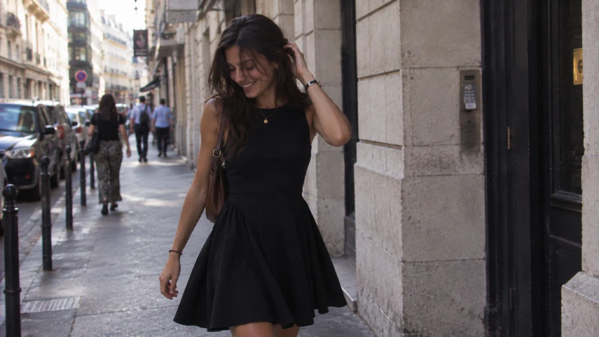 robe patineuse noire